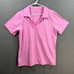 Belle by Kim Gravel Primabelle Knit Preppy Polo Lilac Chiffon, Medium